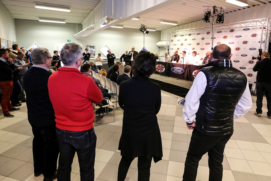 The OlsbergsMSE in-house press conference was well attended. © Qba/ERC24