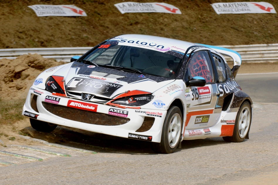 Jonathan Pailler has successfully driven a Peugeot 206 in the Division 3 of the FRC series so far. © Adecom/ERC24