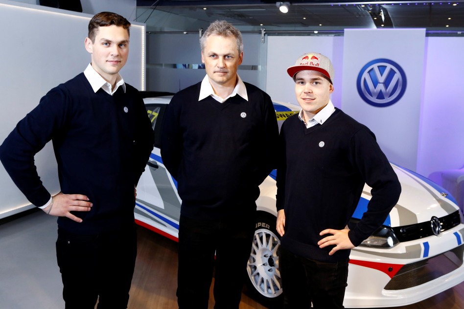 Anton Marklund, Jan Marklund and Toomas Heikkinen. © VW/ERC24