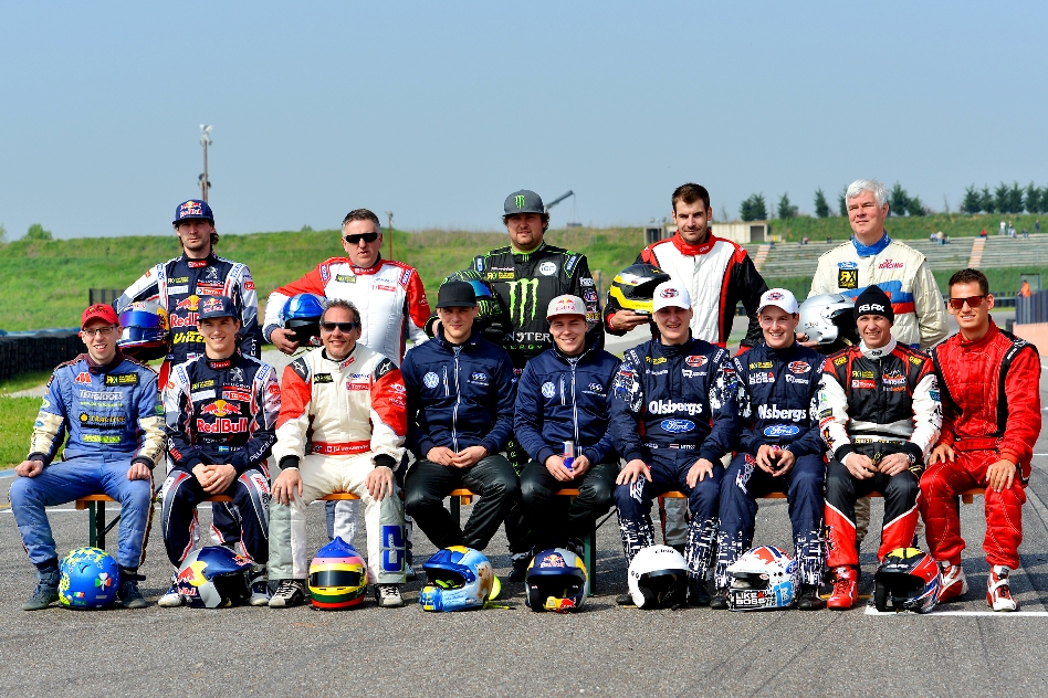 Prior to the WorldRX season kick-off the "class of 2014" was pictured. © Toni Ollikainen/ERC24