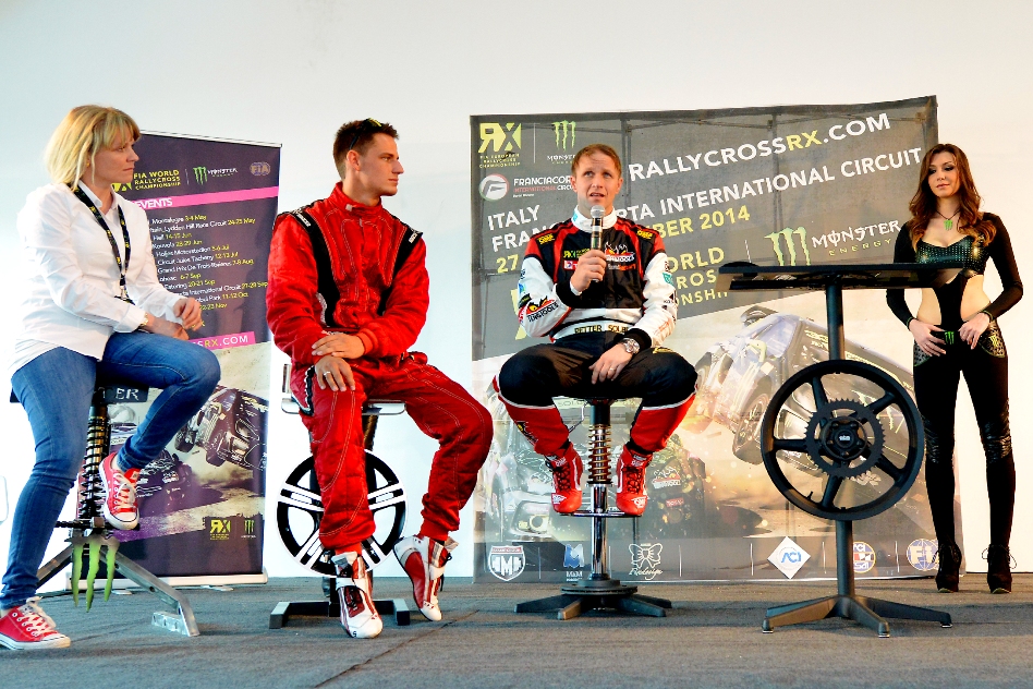 Pernilla Solberg, Alexander Hvaal and Petter Solberg were representing the Norwegian PSRX team. © Toni Ollikainen/ERC24