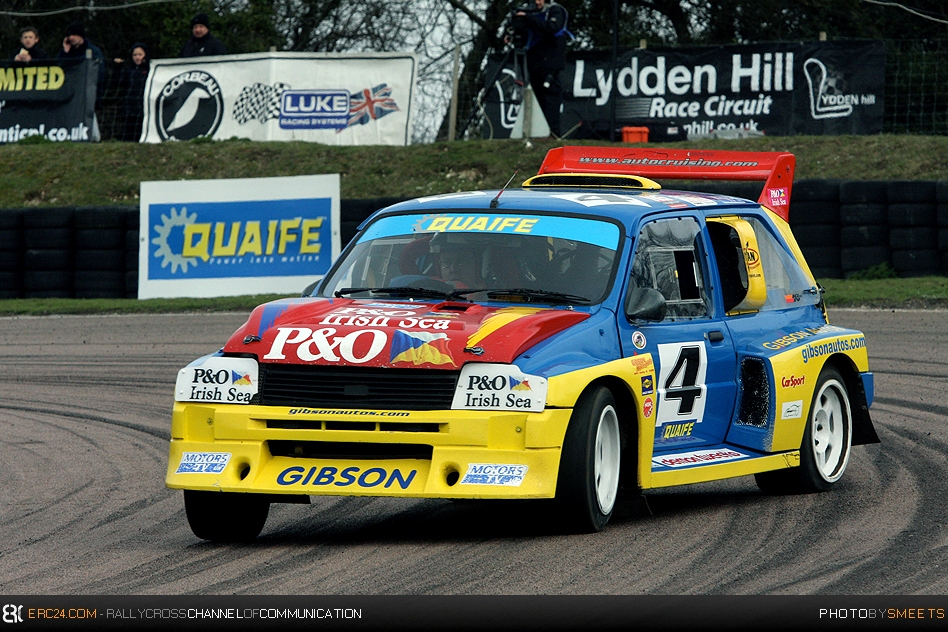 Ulsterman Lawrence Gibson and his MG Metro 6R4 pictured in April 2010 at Lydden Hill. © DS/ERC24
