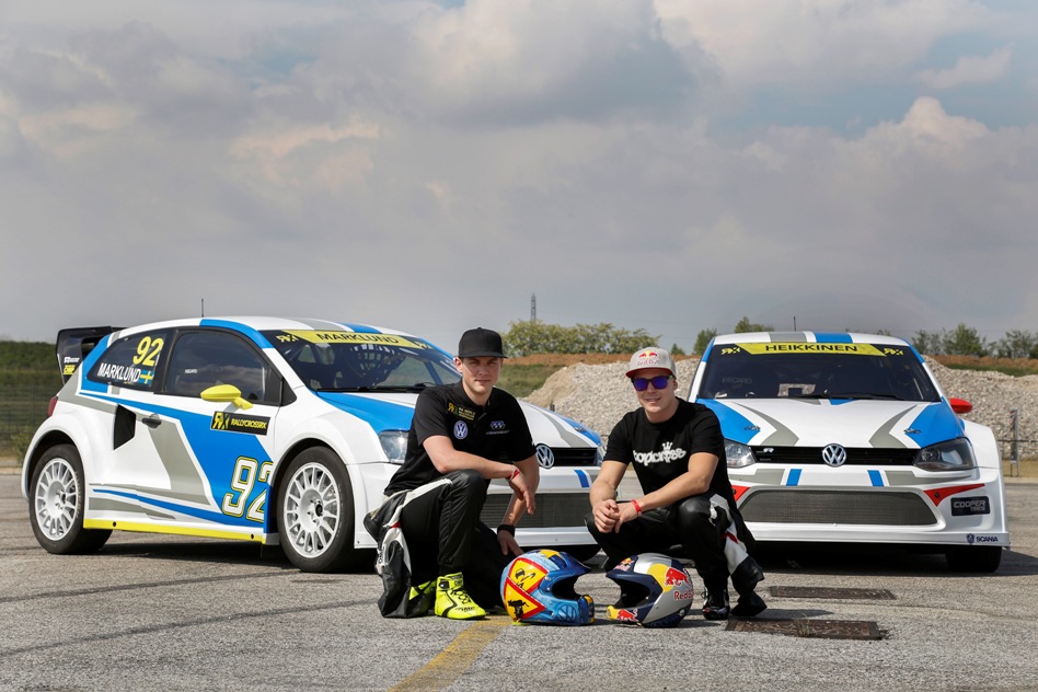 ...while Anton Marklund and Toomas Heikkinen will do the same for Volkswagen. © TW/RallycrossRX/ERC24