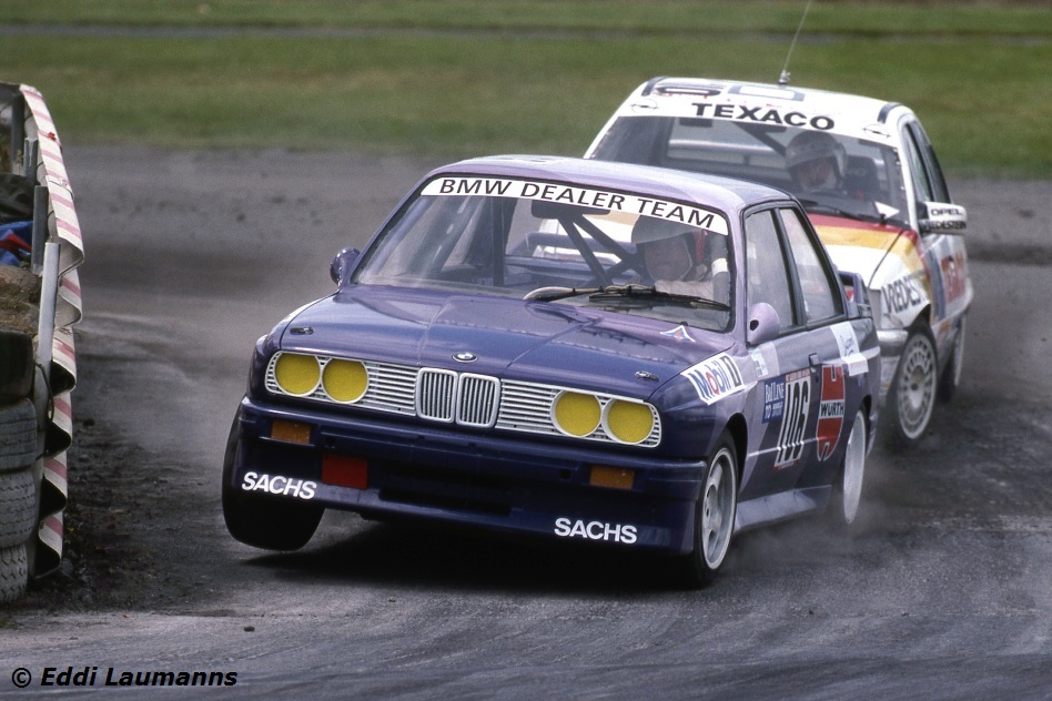 Ireland 1990: Bengt Ekström and his Group A BMW M3 pictured at the Mondello Park Circuit near Naas. © EL/ERC24