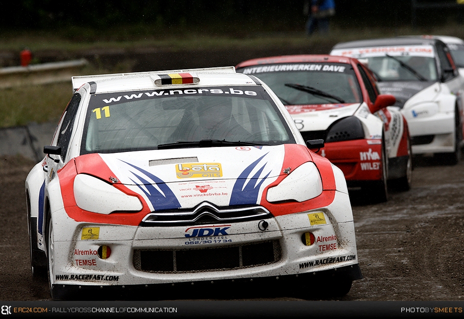 ...while Davy Van Den Branden eventually drove his S1600 Citroën DS3 to second place. © DS/ERC24
