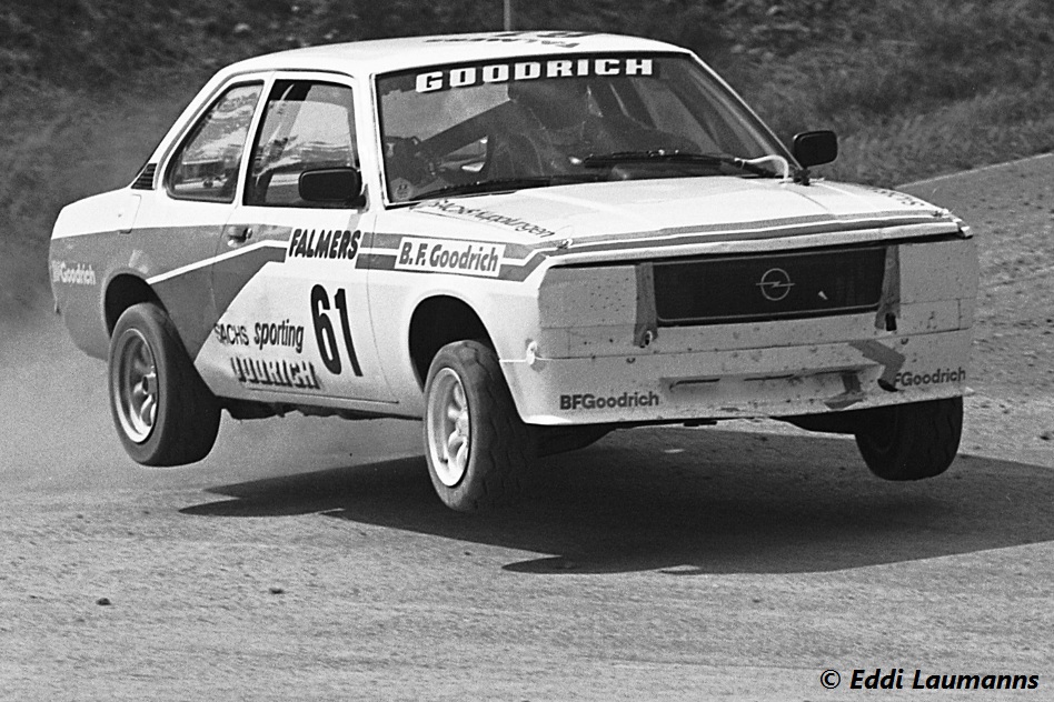 'Ludde' in 1983 with Opel Ascona i2000 – the start of a 30 year long Rallycross career. © EL/ERC24
