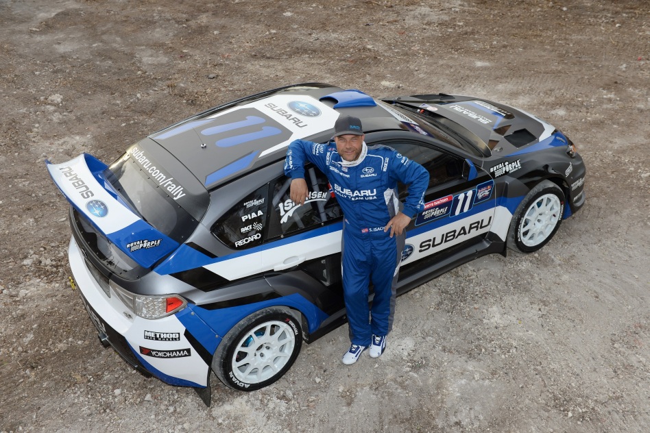 The 2014 car has a new and less aggressive looking livery than the 2013 one. © Lars Gange/Subaru/ERC24