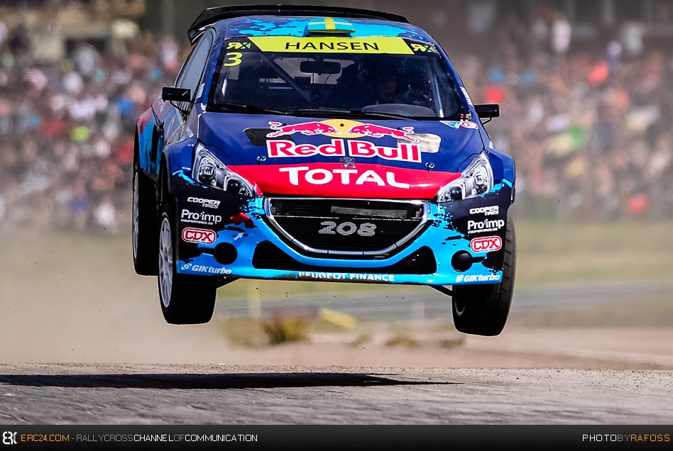 More bad luck for Timmy Hansen in his native WorldRX event. © JKR/ERC24