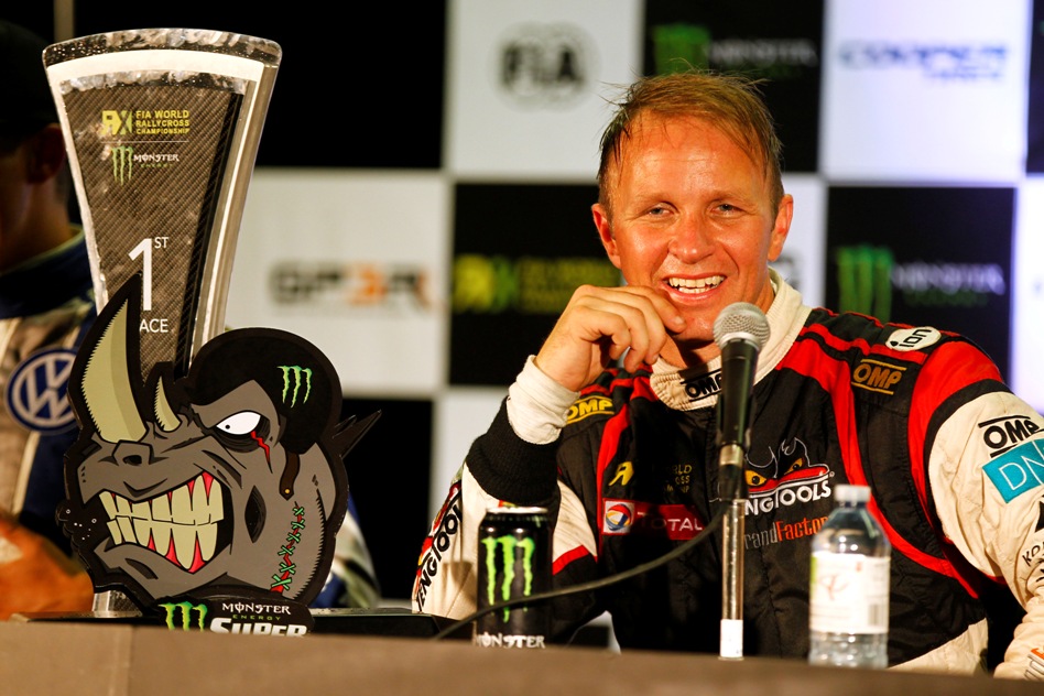 Petter Solberg: “I am so, so happy right now, but it hasn’t been the easiest day." © McKlein/IMG/ERC24