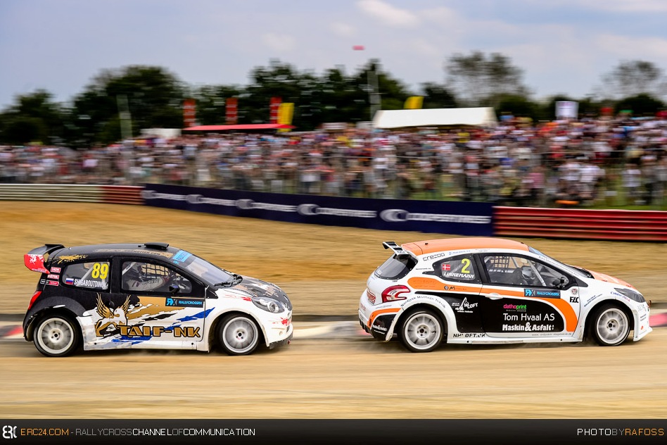 Dane Ulrik Linnemann leads the Super1600 campaigners with his Peugeot. © JKR/ERC24
