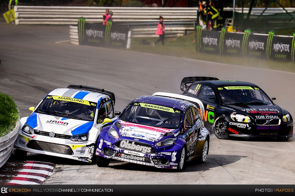 The action of Day 1 was intense, here a battle between Anton Marklund and Andreas Bakkerud. © JKR/ERC24