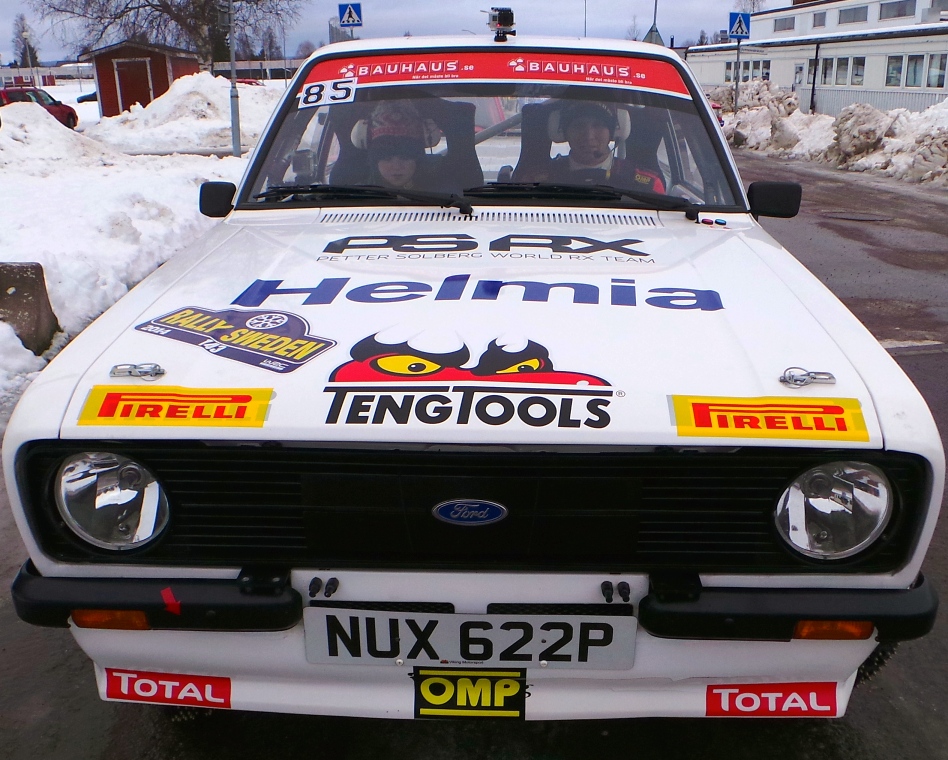 A vintage Ford Escort Mk2 is the weapon for Solberg's outings in historical rallying events. © PSRX/ERC24
