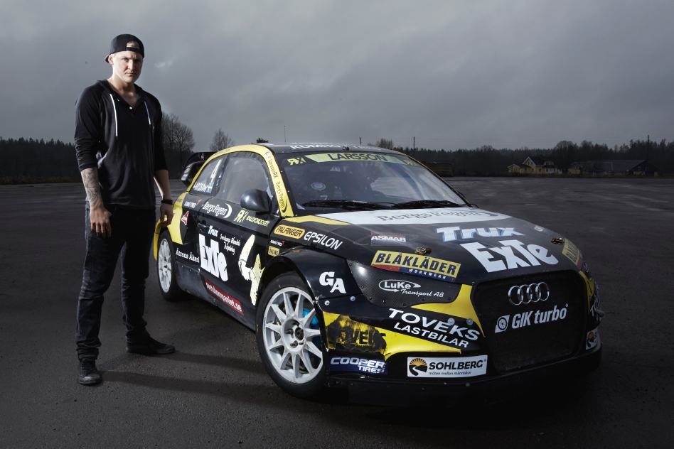 Robin Larsson has announced his plans to do all 13 rounds of the 2015 WorldRX series. © RallycrossRX/ERC24