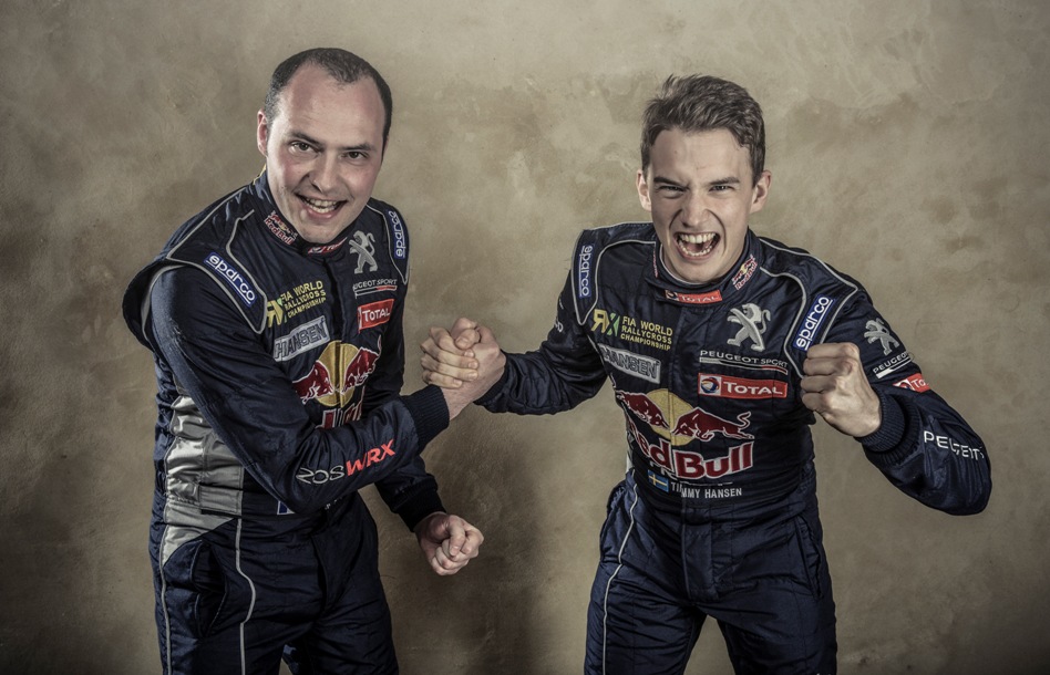Davy Jeanney and Timmy Hansen are desperate to fight for the 2015 WorldRX titles. © RBCP/ERC24