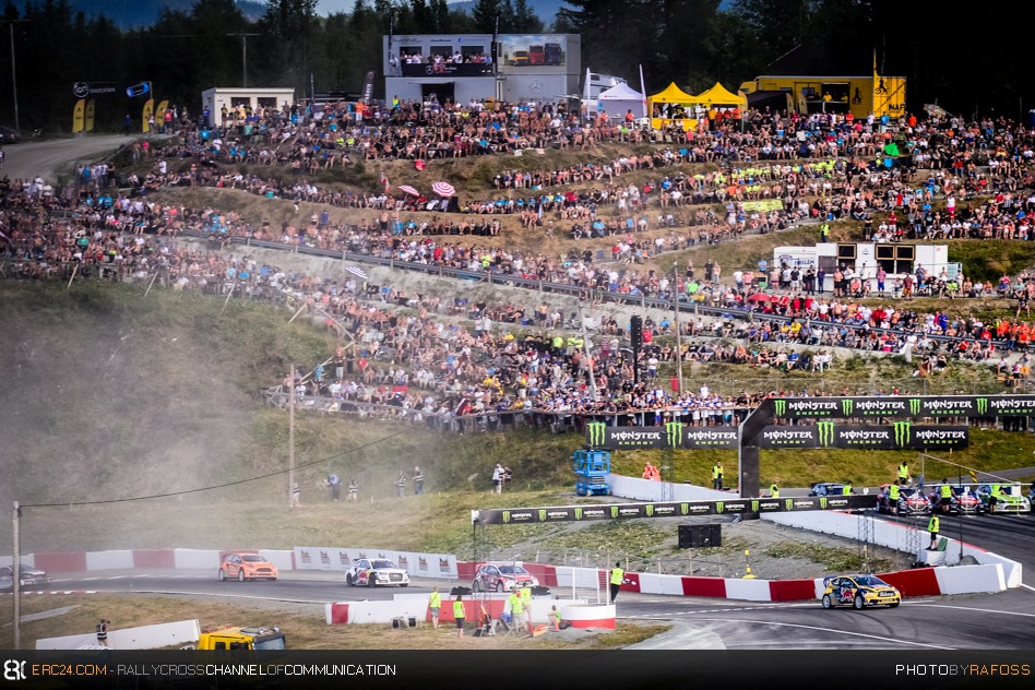 The Lånkebanen at Hell is for the second time host of a World Rallycross Championship round. © JKR/ERC24