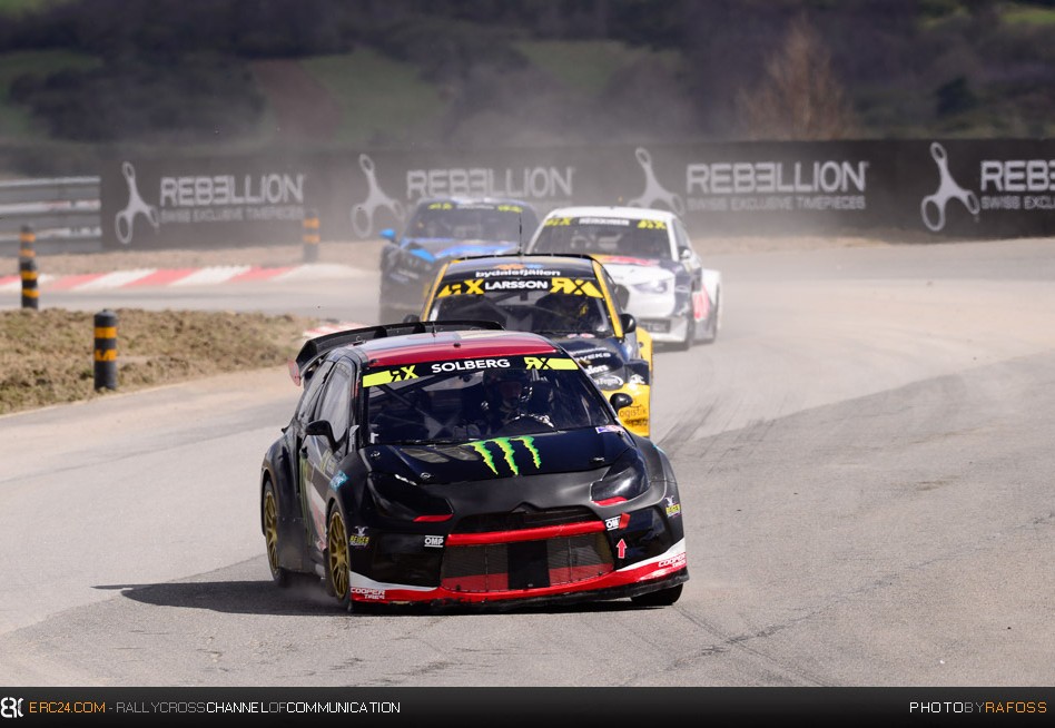 Petter Solberg leading the pack as he takes event win in Portugal. © JKR/ERC24